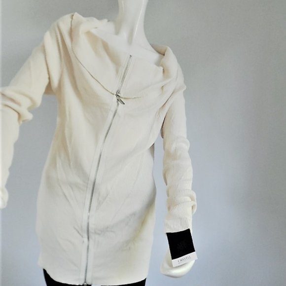 ORWELL LONG SWEATERS WITH ZIPPER 100% COTTON NWT - Picture 1 of 2